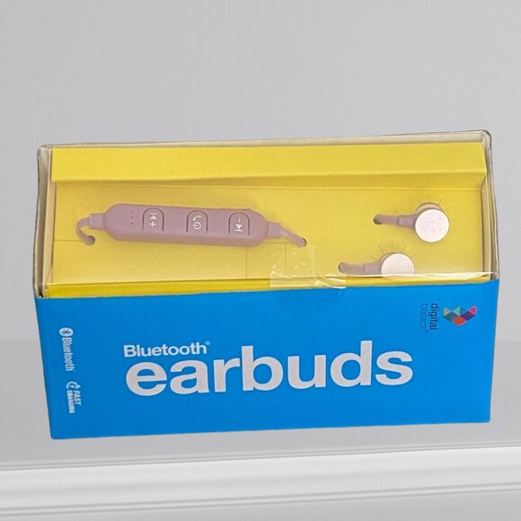 Digital Basics Bluetooth Earbuds- Rose Gold Fast Charging - New - Picture 1 of 6